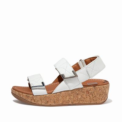 Fitflop Women's REMI Adjustable Back-Strap Sandals - White, ET6358729